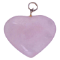 Rose Quartz Heart Pendant for Reiki Healing