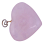 Rose Quartz Heart Pendant for Reiki Healing