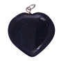 Black Turmoline Heart Pendant for Reiki Healing