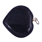 Black Turmoline Heart Pendant for Reiki Healing