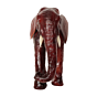 Leather Elephant Showpiece for Home Decor Handmade Decorative Leather Elephant Figurine BH11855