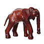Leather Elephant Showpiece for Home Decor Handmade Decorative Leather Elephant Figurine BH11855