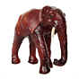 Leather Elephant Showpiece for Home Decor Handmade Decorative Leather Elephant Figurine BH11855