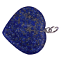 Lapis Lazuli Heart Pendant for Reiki Healing