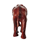 Leather Elephant Showpiece for Home Decor Handmade Decorative Leather Elephant Figurine BH11855