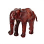 Leather Elephant Showpiece for Home Decor Handmade Decorative Leather Elephant Figurine BH11855