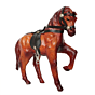 Leather Horse Showpiece for Home Decor Decorative Handmade Leather Horse Statue BH11854