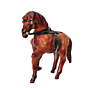 Leather Horse Showpiece for Home Decor Decorative Handmade Leather Horse Statue BH11854