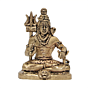 Mini Brass Shiv Ji Idol for Home Temple, Pooja & Gift BH12457