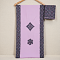 Lavender Applique Patchwork Unstitched 2 Piece Material 