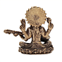 Mini Brass Saraswati Idol for Study Table, Home Temple & Gift BH12446