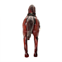 Large Leather Horse Showpiece for Home Decor Handmade Decorative Leather Horse Statue BH11857