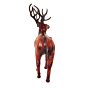 Elegant Deer Figurine for Living Room, Office Table & Showcase BH11858