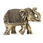 Brass Elephant Idol Decorative Lucky Elephant Statue for Home, Office & Vastu BH11891