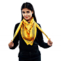 Eri Silk Printed Scarf | Yellow | 1.1 Meter