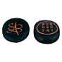 Handmade Green Jade Zibu Symbol Crystal Stones | Set of 2