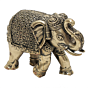 Brass Elephant Idol Decorative Lucky Elephant Statue for Home, Office & Vastu BH11891