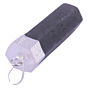 Handmade Black Tourmaline Pencil Pendant for Reiki Healing