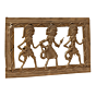 Brass Bastar Art Frame Handcrafted Tribal Wall Decor Showpiece for Home & Office BH11938
