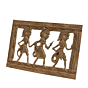 Brass Bastar Art Frame Handcrafted Tribal Wall Decor Showpiece for Home & Office BH11938