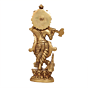 Lord Krishna Playing Flute Brass Murti BH11728