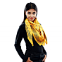 Eri Silk Printed Scarf | Yellow | 1.1 Meter