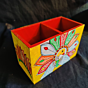Orange Peacock stationary Organiser