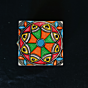 fish flower painting jewellery box