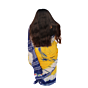 Vibrant YellowTie-Dye Linen Cotton Saree - Ideal for Festive & Casual Wear Comfortable & Durable Fabric