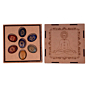 Handmade Seven Chakra Engraved Stones Set