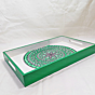 Green Rangoli Painting Tray