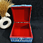 Blue Color Fish Painting Jewelley Box