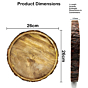 Round Wooden Serving Tray  Multipurpose