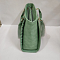 Mint Green Tote Bag with Braided Side Design & Gold Hardware