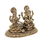 Brass Ganesha  Lakshmi Idol for Pooja Ganesh Laxmi Brass Murti for Home Temple BH11359