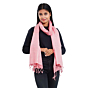 Silk Handloom Stole | Pink