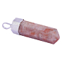 Handmade Sunstone Pencil Pendant for Reiki Healing