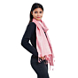 Silk Handloom Stole | Pink