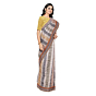 Tasar Dobby Silk Printed Saree | Multicolour