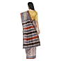 Tasar Dobby Silk Printed Saree | Multicolour