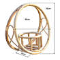 Rattan Cane Plant Pot Holder | Natural Finish | Pack Of 1