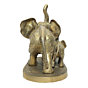 Brass Elephant Showpiece | Large Heavy Brass Elephant Statue for Home & Office Decor BH11840