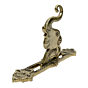 Brass Hanging with Elephant | Decorative Brass Elephant Wall Hanging for Home Decor, BH11906