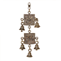 Brass Shubh Labh Wall Hanging Bell for Entrance & Home Temple BH11979