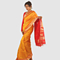 Sunlit Elegance Maheshwari Handloom Saree Golden Yellow