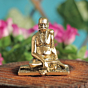 Swami Samarth Maharaj Brass Statue for Pooja Room, Spiritual Decor & Devotional Worship BH11261