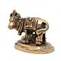 Brass Cow & Calf Idol Statue for Home Temple & Decor, BH11978
