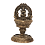 Brass Lakshmi Diya Goddess Lakshmi Brass Oil Lamp for Home Temple, Puja & Diwali Decoration BH11968