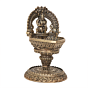 Brass Lakshmi Diya Goddess Lakshmi Brass Oil Lamp for Home Temple, Puja & Diwali Decoration BH11968