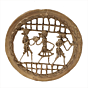 Brass Bastar Art Round Frame Wall Decor BH11937